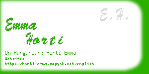 emma horti business card